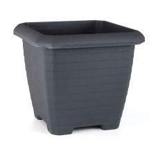 Γλάστρα Hisar Square Ανθρακί 44.2x44.2x40cm 44L Serinova - 8680648605810