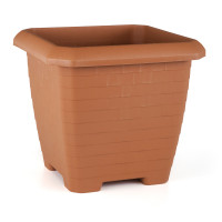 Γλάστρα Hisar Square Terracotta 44.2x44.2x40cm 44L Serinova - 8680648605809