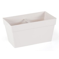 Ζαρντινιέρα Yali Με Αυτόματο Πότισμα Κρεμ 30x17x15.8cm 6.5L Serinova - 8680648607575