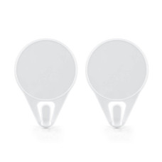 Κρεμαστράκια Πλαστικά Σετ 2Τεμ Λευκά Qlux - 8693395017888
