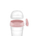 Δοχείο Φαγητού Πλαστικό 2 Σε 1 Λευκό 800ml Qlux - 8693395018127
